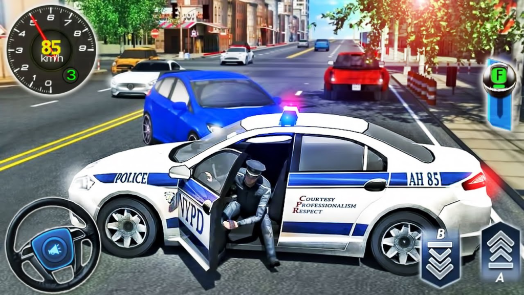 Police Car Game Simulator 2025